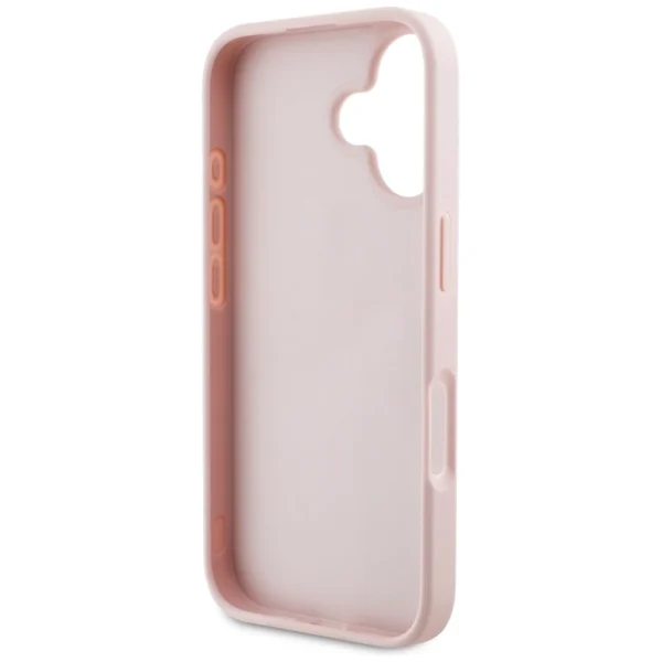 Guess Grained Roses Big 4G logo iPhone 16 case - pinkeng