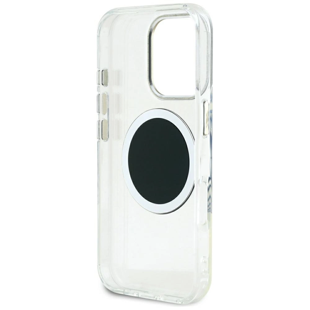 Guess IML Metal Colored Circle Classic Logo MagSafe Case for iPhone 16 Pro Max - Blackeng