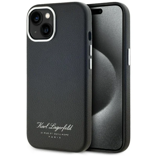 Karl Lagerfeld hotel RSG iPhone 15 case - blackeng