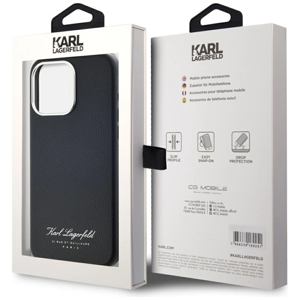Karl Lagerfeld hotel RSG iPhone 15 Pro case - blackeng