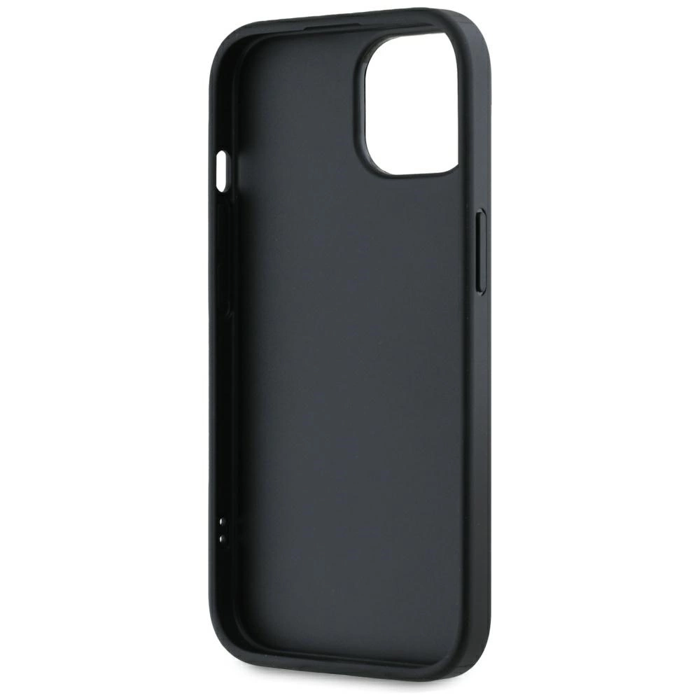 Karl Lagerfeld Saffiano Athleisure Stripes Cord iPhone 15 Case - Redeng