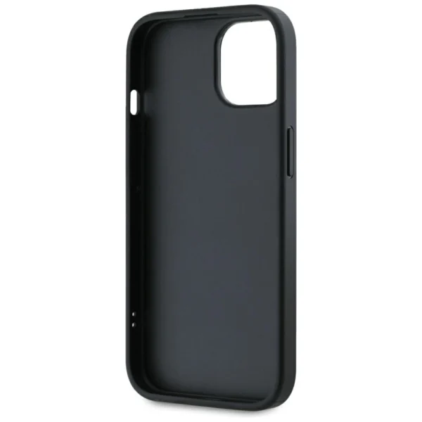 Karl Lagerfeld Saffiano Athleisure Stripes Cord iPhone 15 Case - Pinkeng