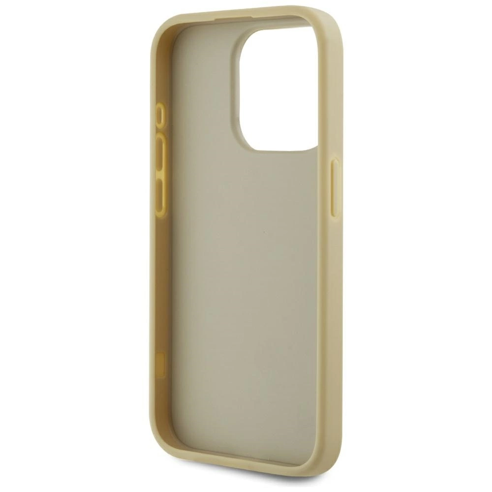Karl Lagerfeld Wrinkled Metal Signature iPhone 15 Pro Max Case - Goldeng