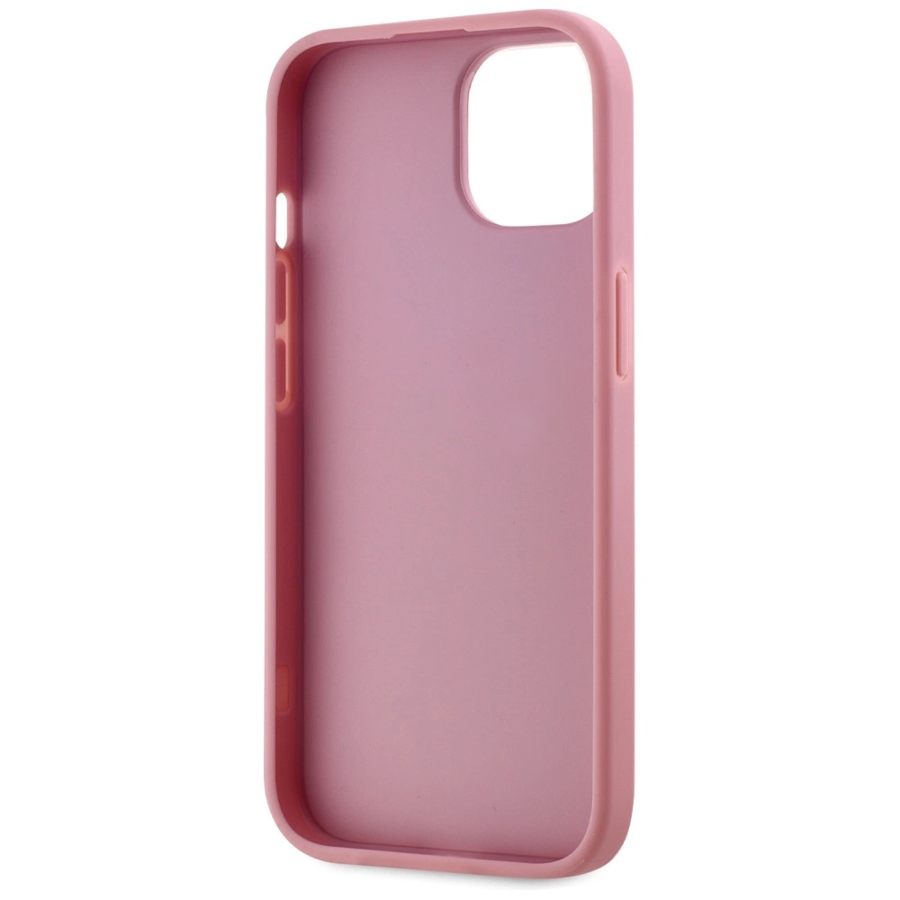 Karl Lagerfeld Wrinkled Metal Signature iPhone 15 Case - Pinkeng