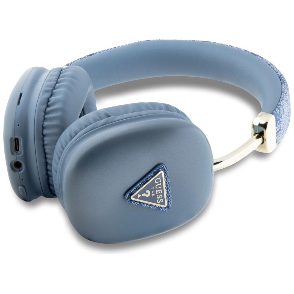 Guess Triangle Logo 4G Bluetooth Over-Ear Headphones - Blueeng
