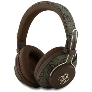 Guess ENC Metal 4G Bluetooth Over-Ear Headphones - Browneng