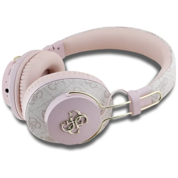 Guess ENC Metal 4G Logo On-Ear Headphones - Pinkeng