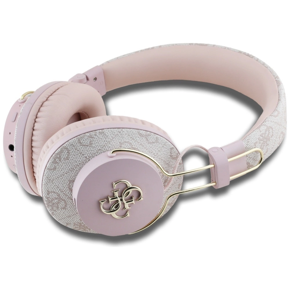 Guess ENC Metal 4G Logo On-Ear Headphones - Pinkeng
