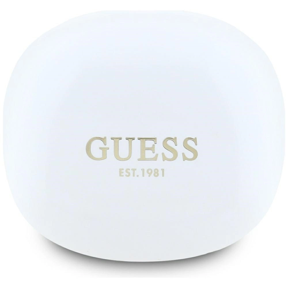 Guess Flat Classic Logo Electroplated TWS Headphones - Whiteeng