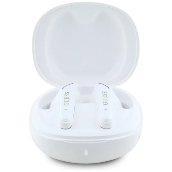 Guess Flat Classic Logo Electroplated TWS Headphones - Whiteeng