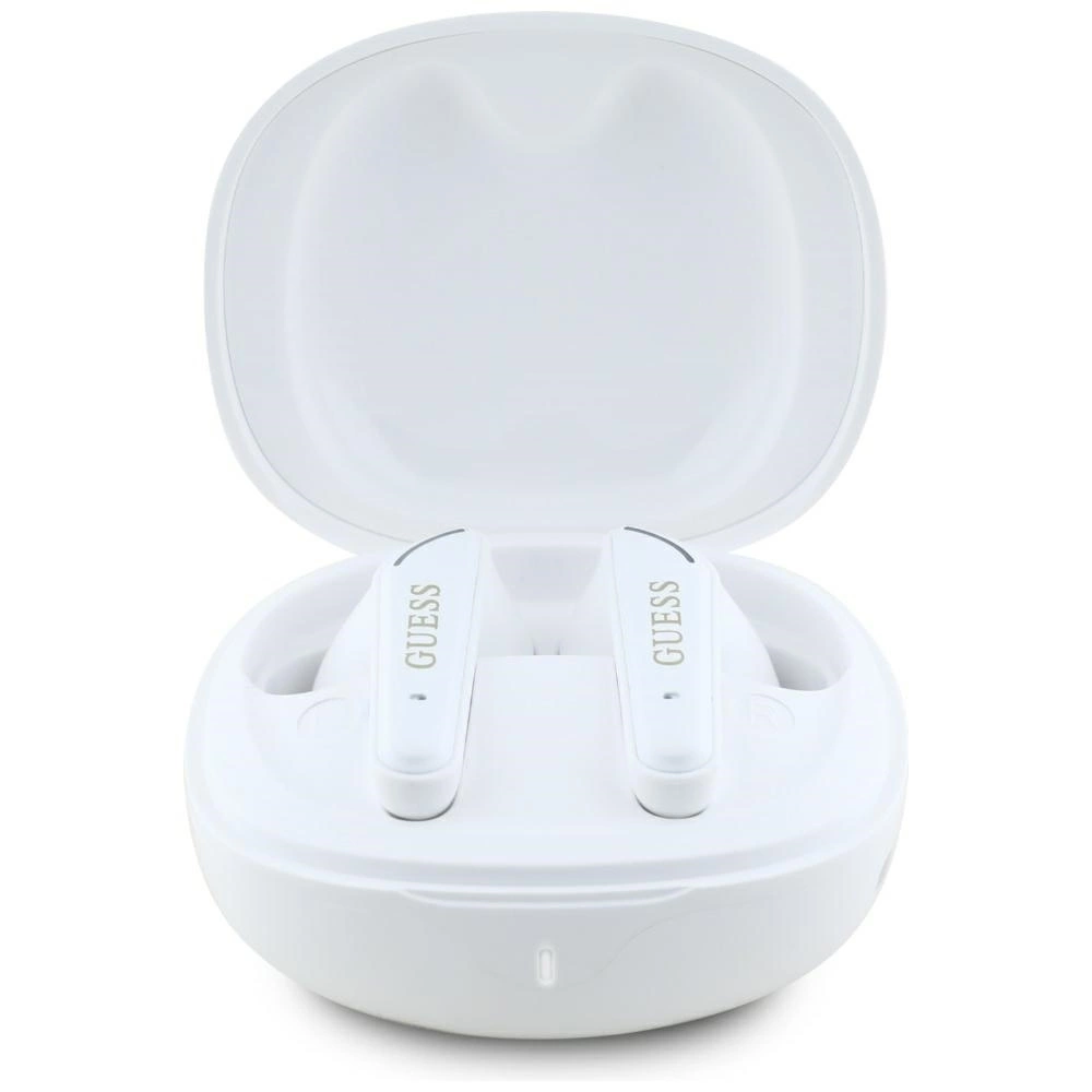 Guess Flat Classic Logo Electroplated TWS Headphones - Whiteeng