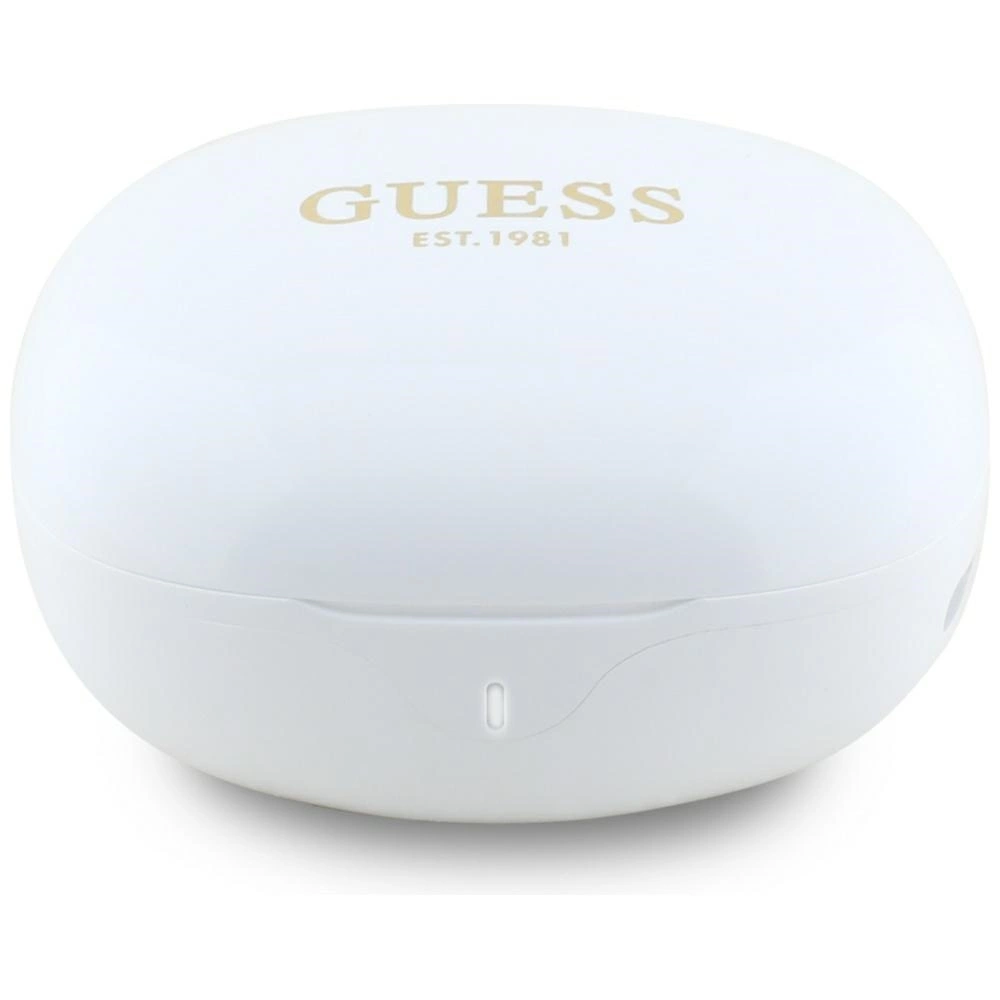 Guess Flat Classic Logo Electroplated TWS Headphones - Whiteeng
