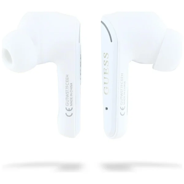 Guess Flat Classic Logo Electroplated TWS Headphones - Whiteeng