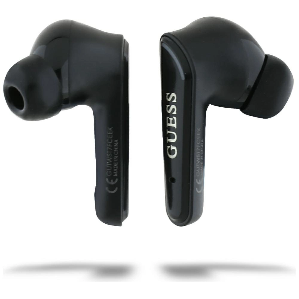 Guess Flat Classic Logo Electroplated TWS Headphones - Blackeng
