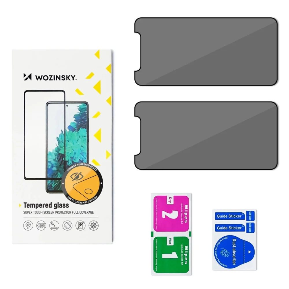 Wozinsky Privacy Glass Privacy Tempered Glass for Xiaomi Redmi Note 14S, 2-packeng