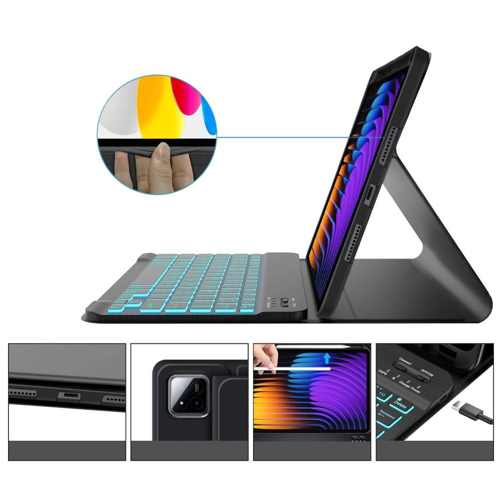 Tech-Protect SC Pen + Keyboard Case for Xiaomi Pad 7 / 7 Pro - Blackeng