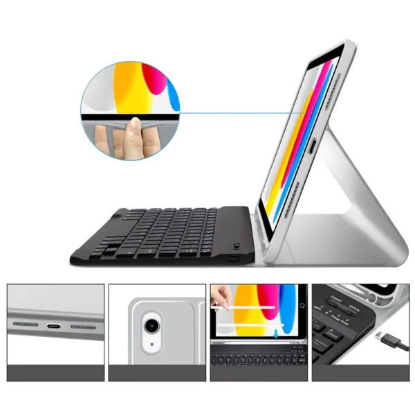 Tech-Protect SC Pen + Keyboard Case for iPad 10.9" 2022 (10th gen.) / 11" 2025 (11th gen.) - Grayeng