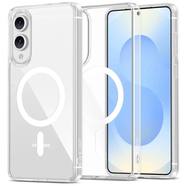 Tech-Protect FlexAir Hybrid MagSafe Case for Samsung Galaxy S25 Edge - Cleareng