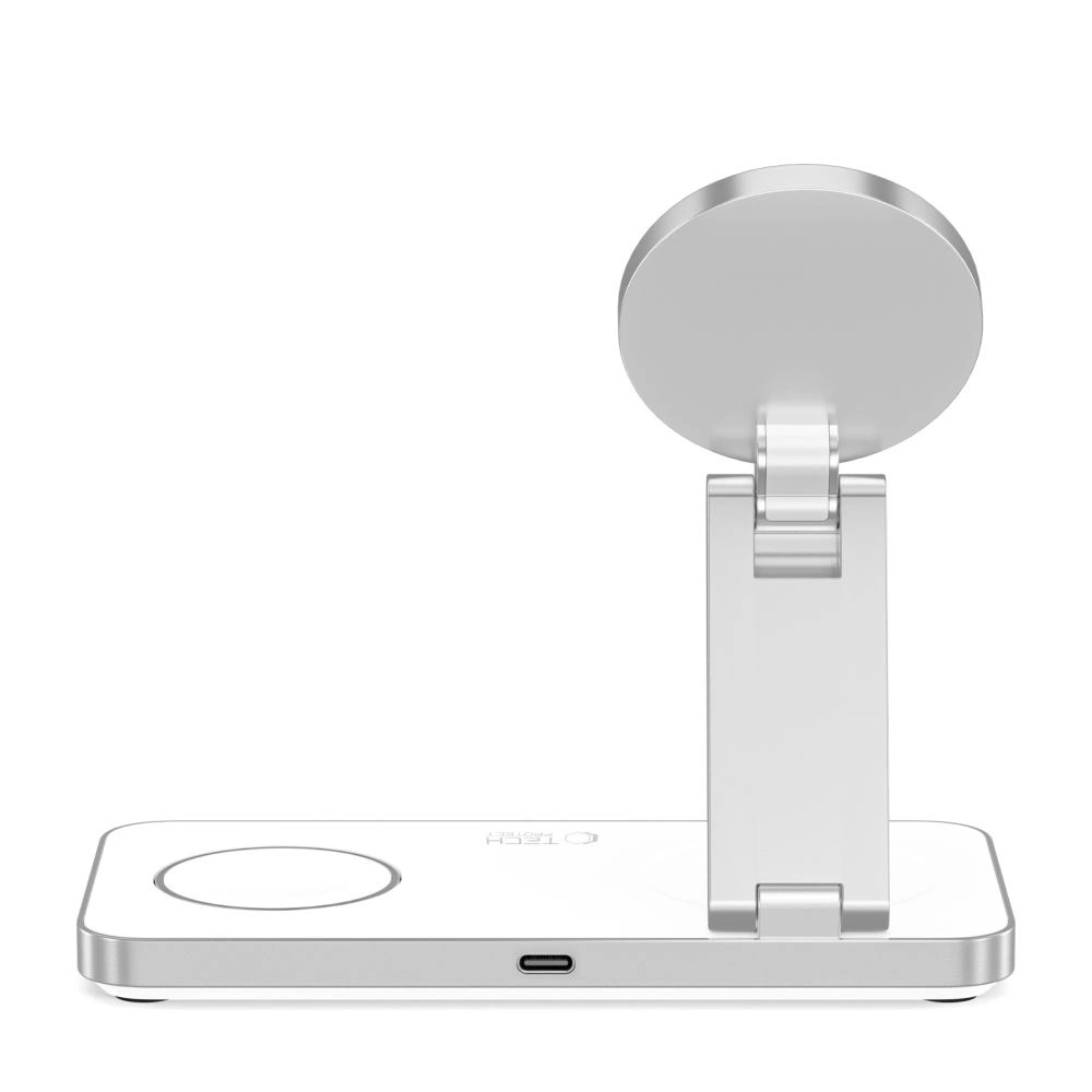 Tech-Protect QI15W-A47 MagSafe 3in1 Inductive Charger + USB-C Cable - Whiteeng