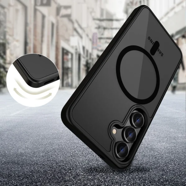 Tech-Protect MagMat MagSafe Case for Samsung Galaxy S25 Edge - Matte Blackeng