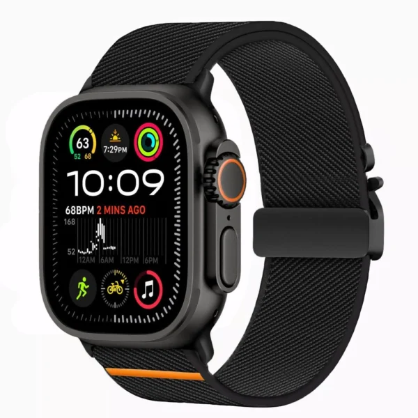 Tech-Protect Nylon Clasp for Apple Watch 44 / 45 / 46 / 49 mm - Blackeng