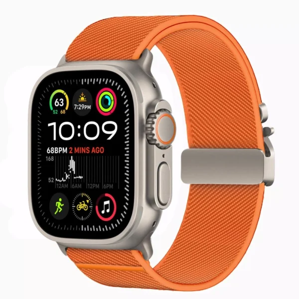 Tech-Protect Nylon Clasp for Apple Watch 44/45/46/49mm - Orangeeng