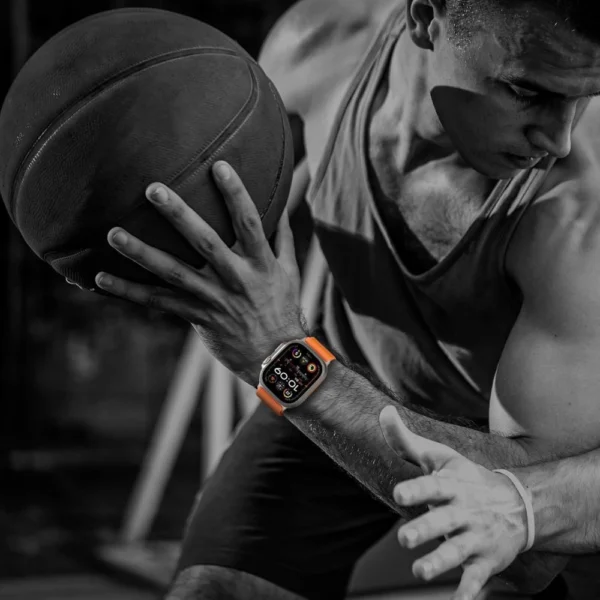 Tech-Protect Nylon Clasp for Apple Watch 44/45/46/49mm - Orangeeng