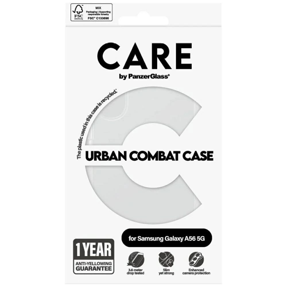 CARE by PanzerGlass Flagship Urban Combat Case for Samsung Galaxy A56 5G - Transparenteng