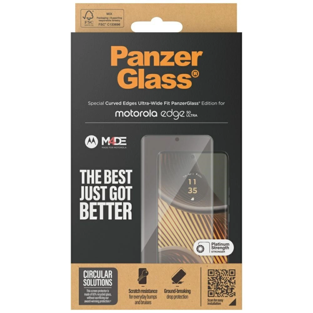 192738_4 PanzerGlass Ultra-Wide Fit Tempered Glass for Motorola Edge 50 Ultraeng