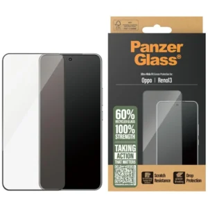 PanzerGlass Ultra-Wide Fit Tempered Glass w. Black Frame for Oppo Reno13eng