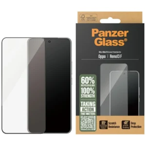 PanzerGlass Ultra-Wide Fit Tempered Glass w. Black Frame for Oppo Reno13 Feng