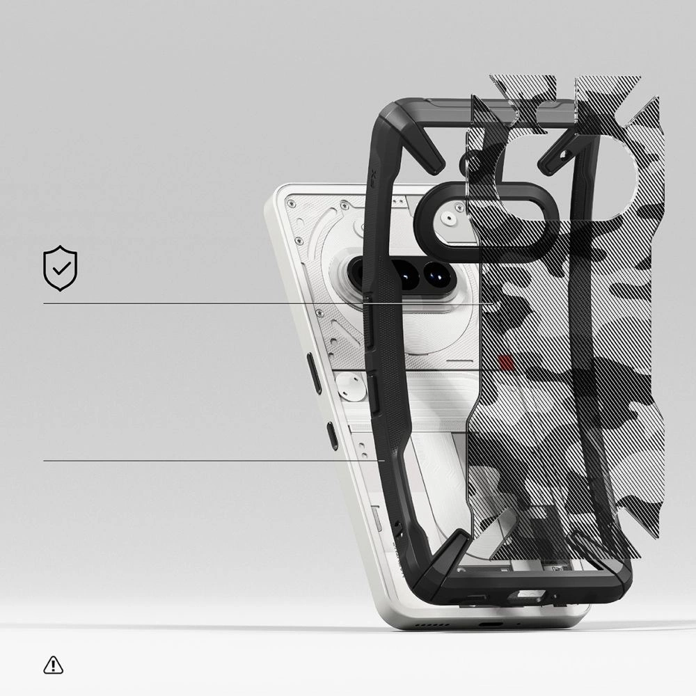 Ringke Fusion X Case for Nothing Phone 3A - Clear Greyeng