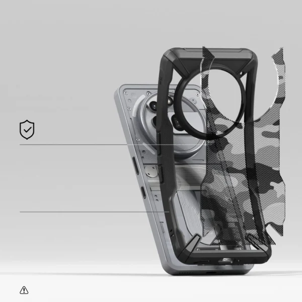 Ringke Fusion X Case for Nothing Phone 3A Pro - Clear Greyeng