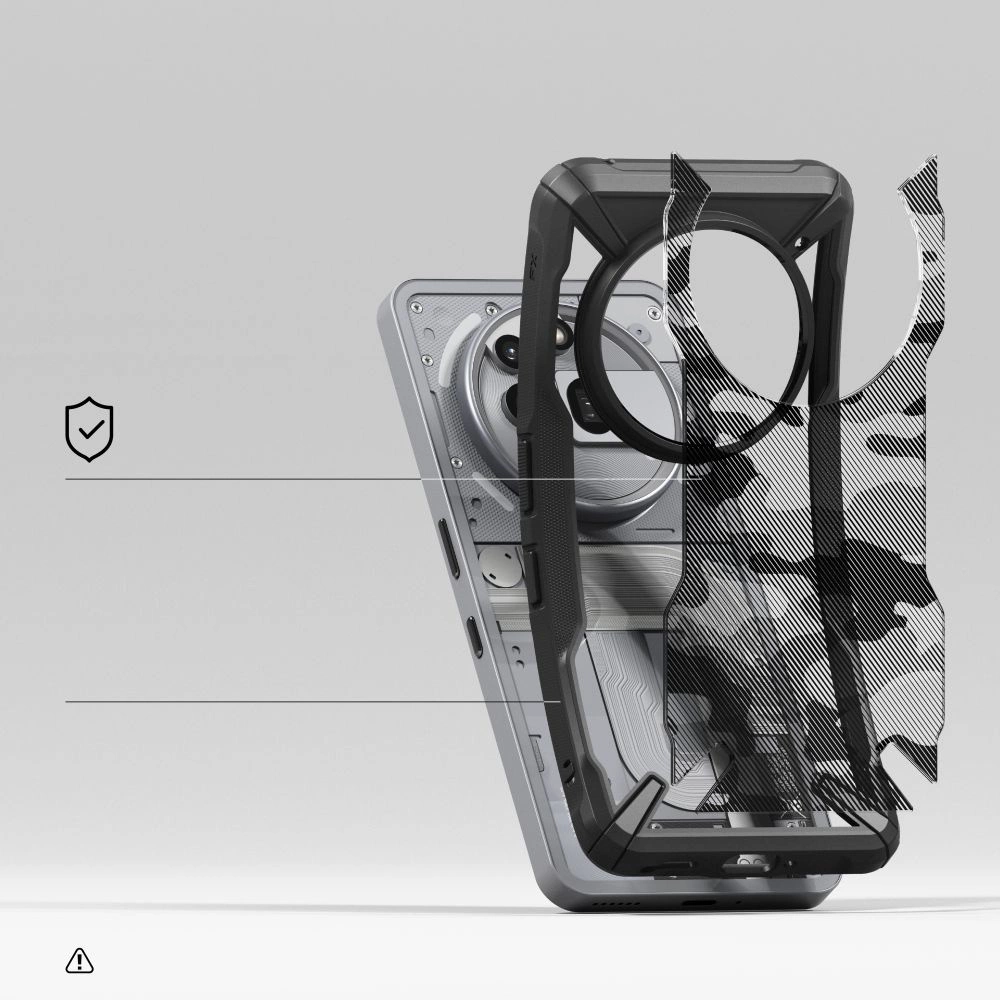 Ringke Fusion X Case for Nothing Phone 3A Pro - Clear Greyeng