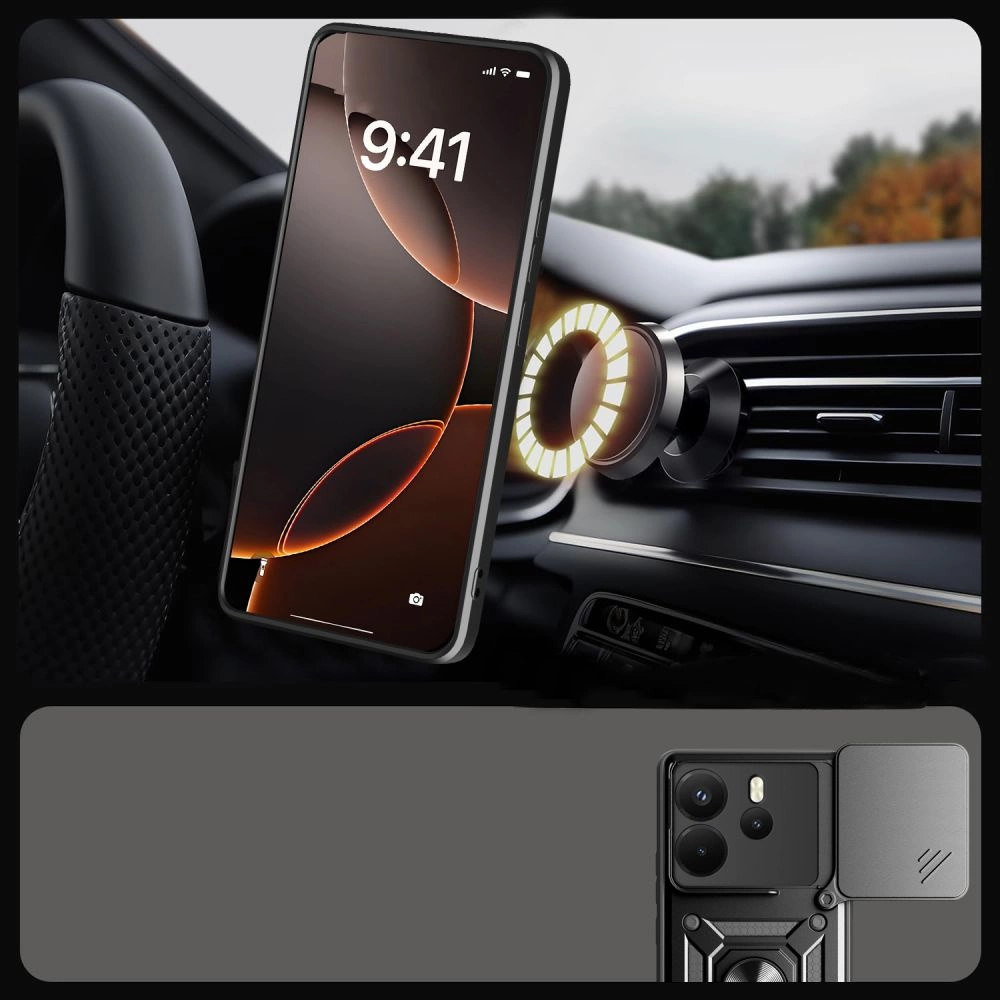Tech-Protect CamShield Pro Case for Xiaomi Redmi Note 14 4G / LTE - Matte Blackeng