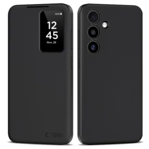 Tech-Protect Smart Wallet Case for Samsung Galaxy S25 - Matte Blackeng