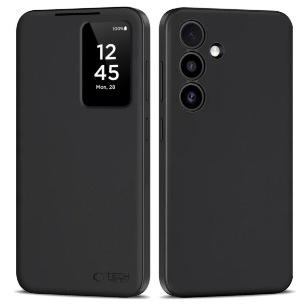 Tech-Protect Smart Wallet Case for Samsung Galaxy S25 - Matte Blackeng
