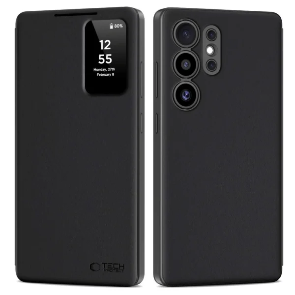 Tech-Protect Smart Wallet Case for Samsung Galaxy S25 Ultra - Matte Blackeng