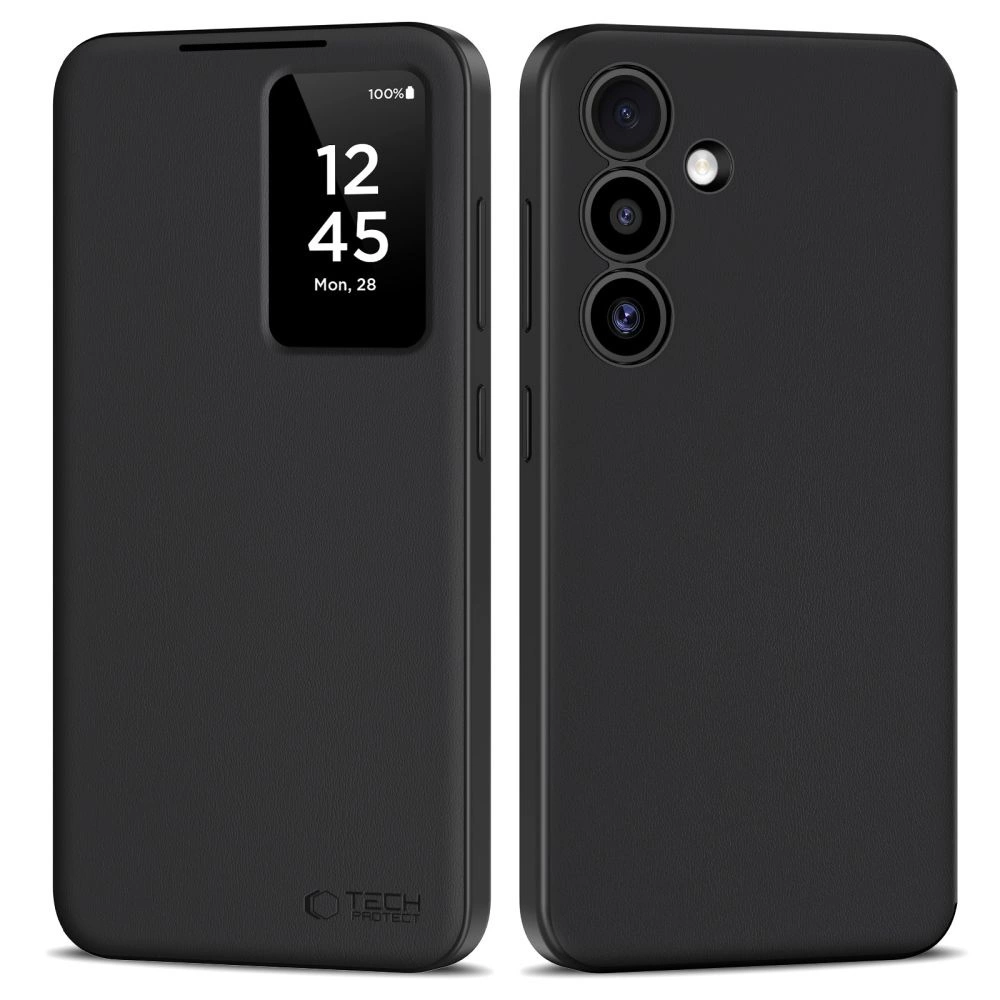 Tech-Protect Smart Wallet Case for Samsung Galaxy S25+ - Matte Blackeng