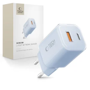 Tech-Protect NCM33W 2-port PD33W/QC3.0 wall charger - blueeng
