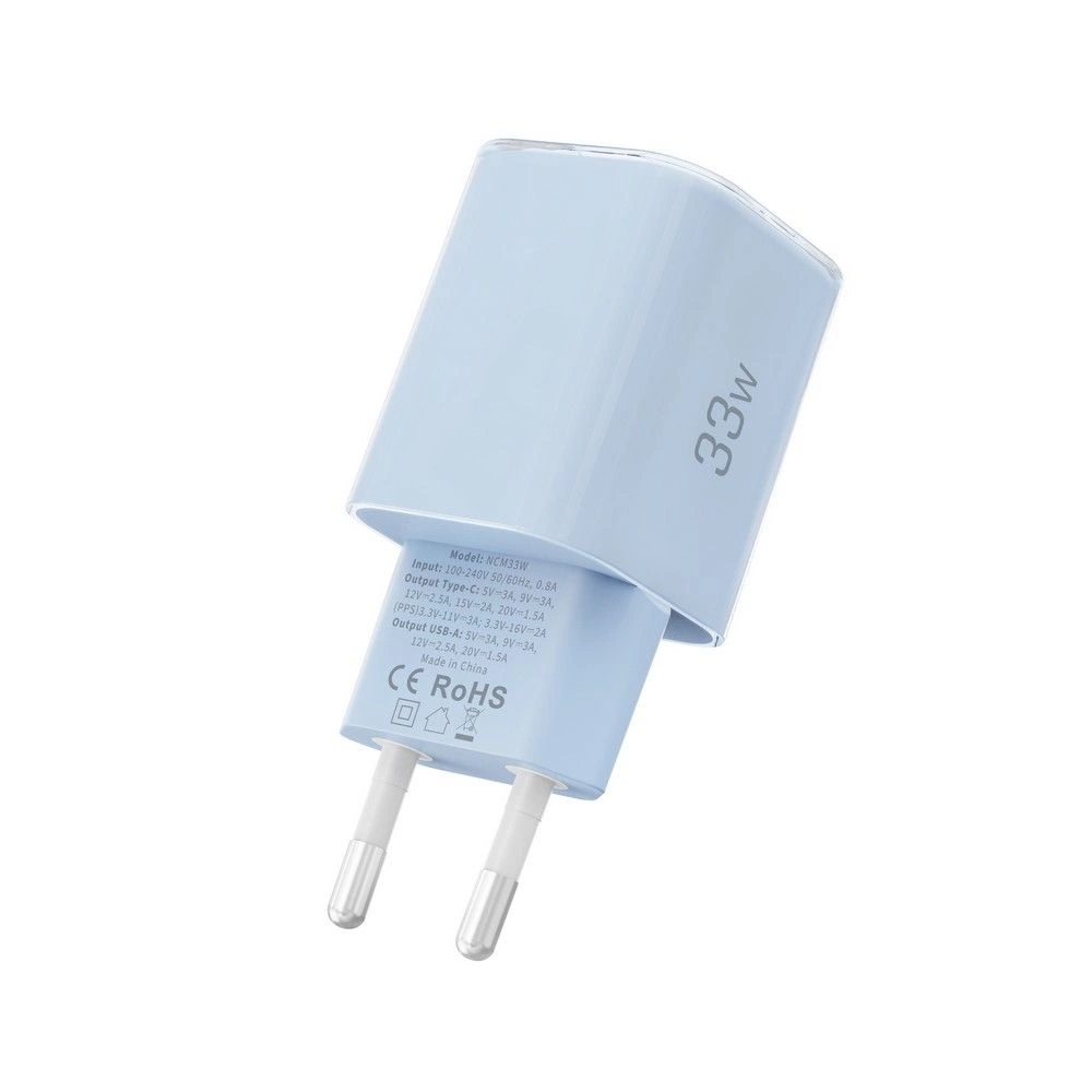 Tech-Protect NCM33W 2-port PD33W/QC3.0 wall charger - blueeng