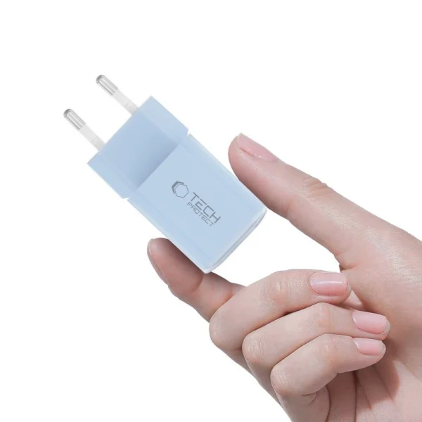 Tech-Protect NCM33W 2-port PD33W/QC3.0 wall charger - blueeng