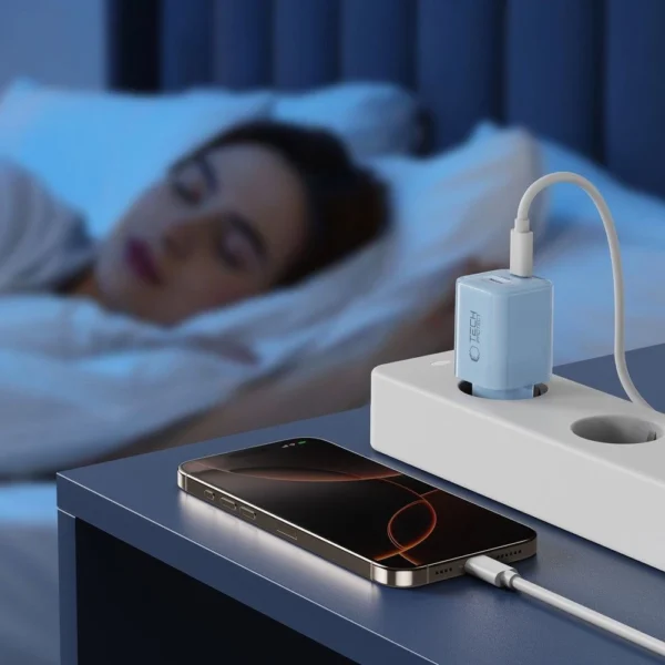 Tech-Protect NCM33W 2-port PD33W/QC3.0 wall charger - blueeng