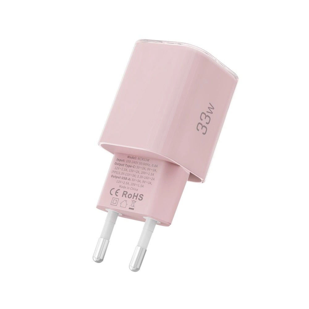 Tech-Protect NCM33W 2-port PD33W/QC3.0 wall charger - pinkeng