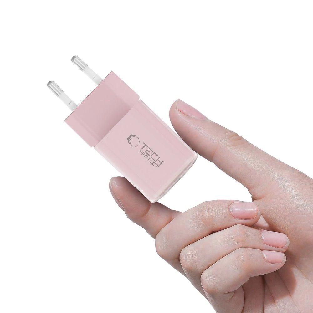 Tech-Protect NCM33W 2-port PD33W/QC3.0 wall charger - pinkeng