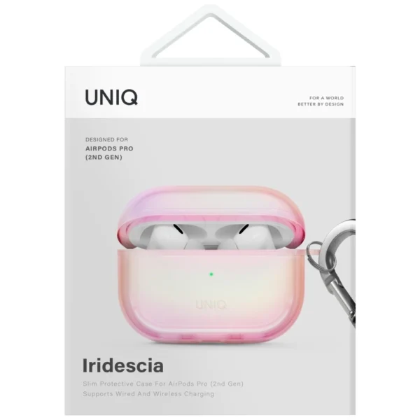 Uniq Iridescia AirPods Pro 2 Hang Case - Holo Pinkeng