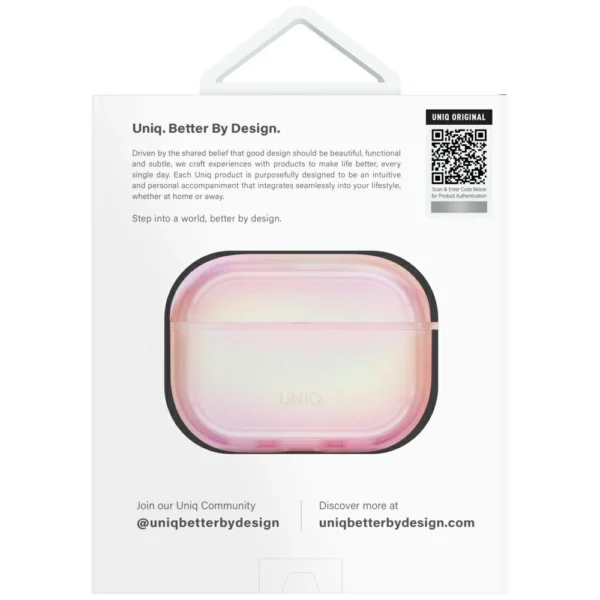 Uniq Iridescia AirPods Pro 2 Hang Case - Holo Pinkeng