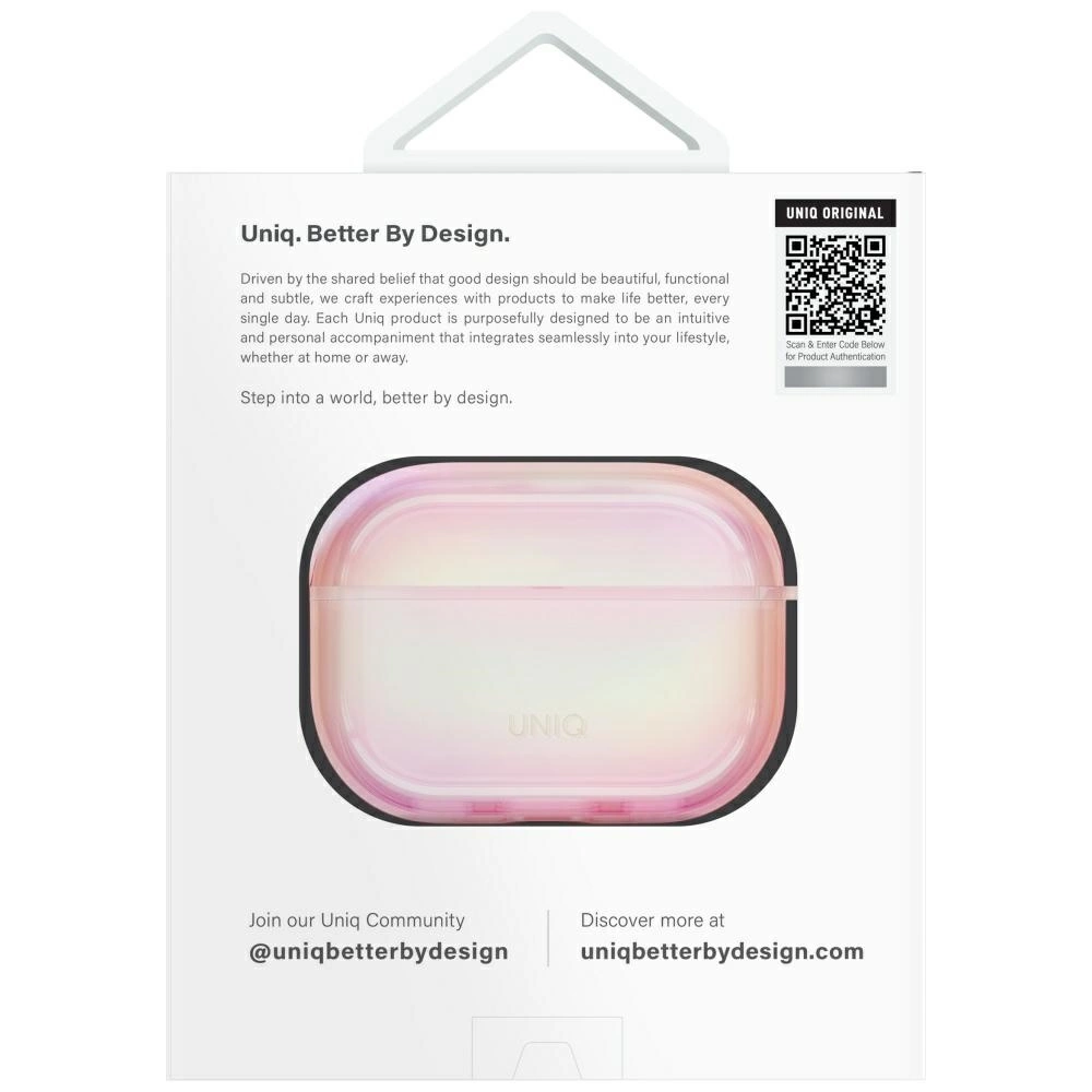 Uniq Iridescia AirPods Pro 2 Hang Case - Holo Pinkeng