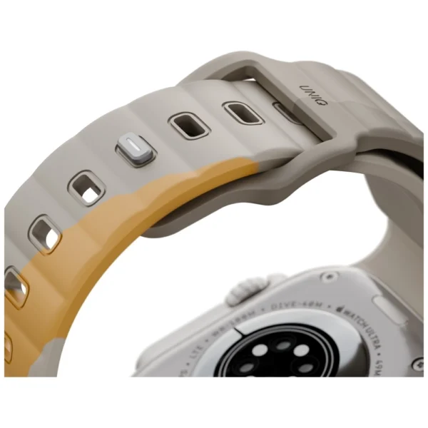 Uniq Stride De Rubber Strap for Apple Watch 44 / 45 / 46 / 49 mm - Beigeeng
