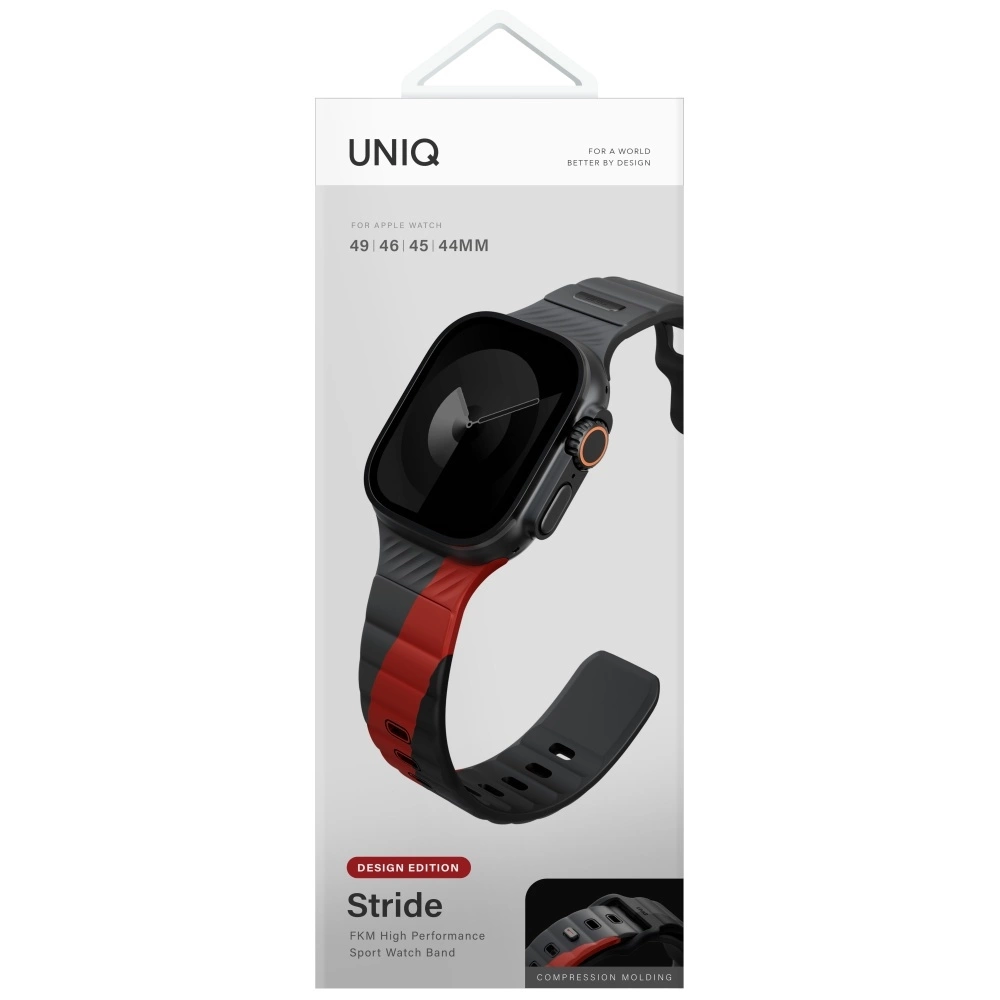 Uniq Stride De Rubber Strap for Apple Watch 44 / 45 / 46 / 49 mm - Grayeng